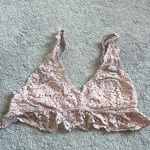 Pink Eyelet Bralette